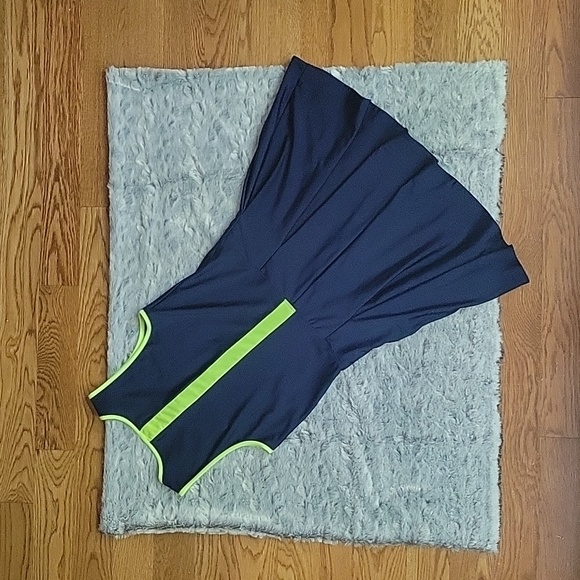 Sam Edelmon Navy/Green Swim Dress, Women's Medium, Great Condition! - Picture 8 of 8